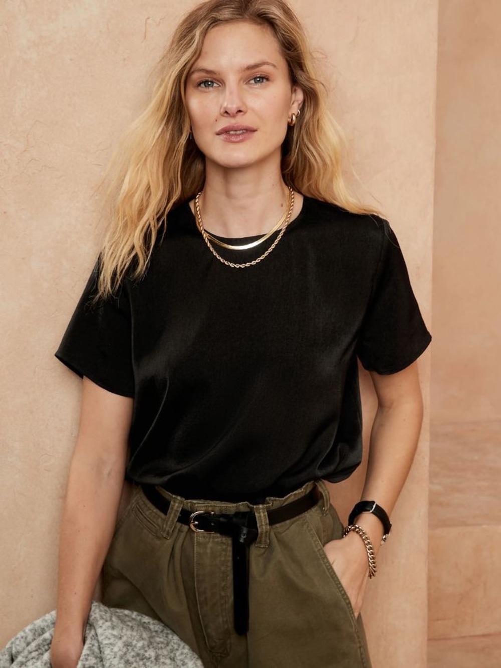 Banana Republic Factory Essential Crewneck Top